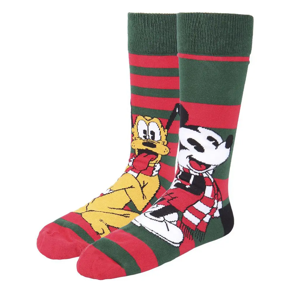 Disney Socks 3-Pack Mickey Christmas Collection 40-46 product photo