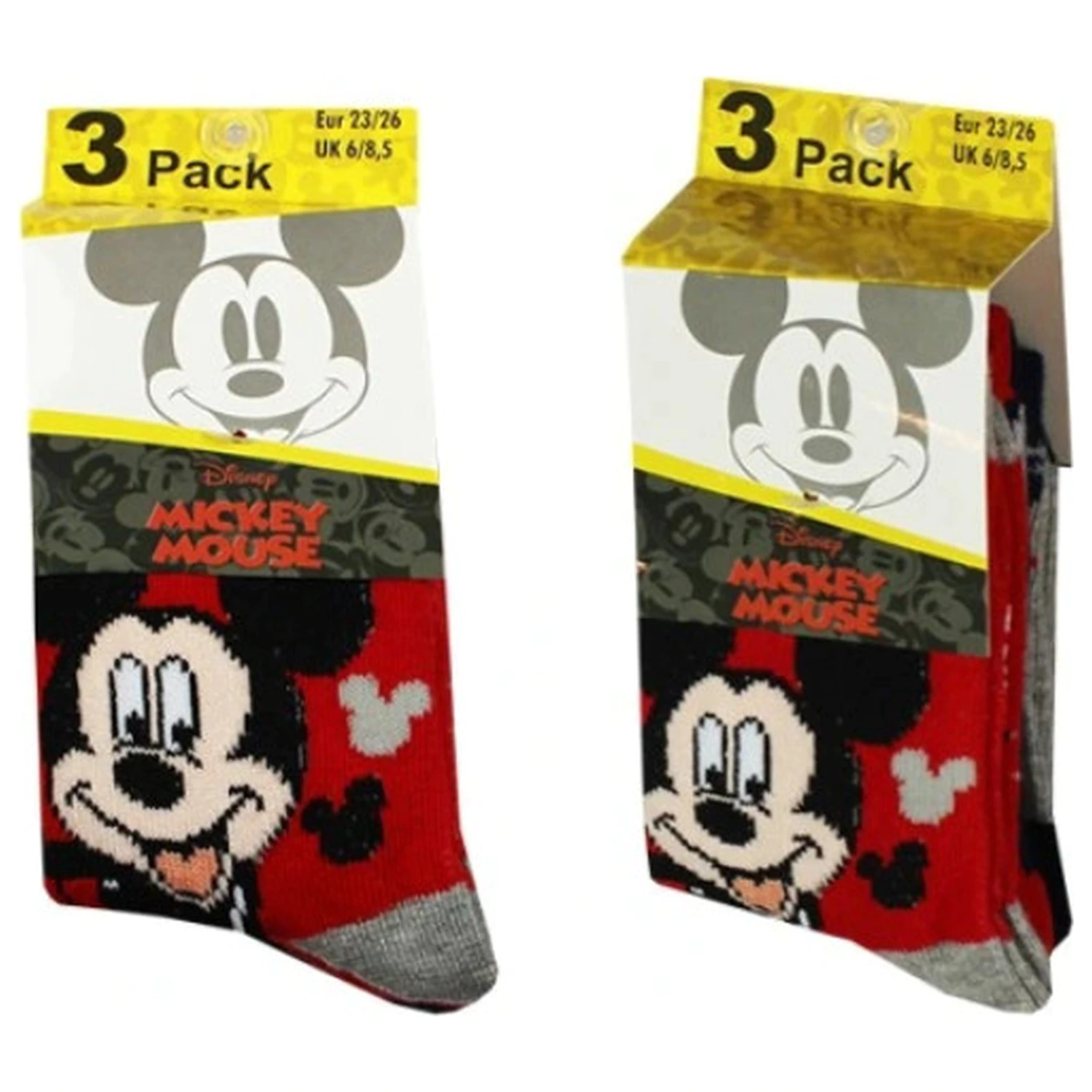 Disney Mickey Cozy Toes Kids' Socks 31/34 product photo