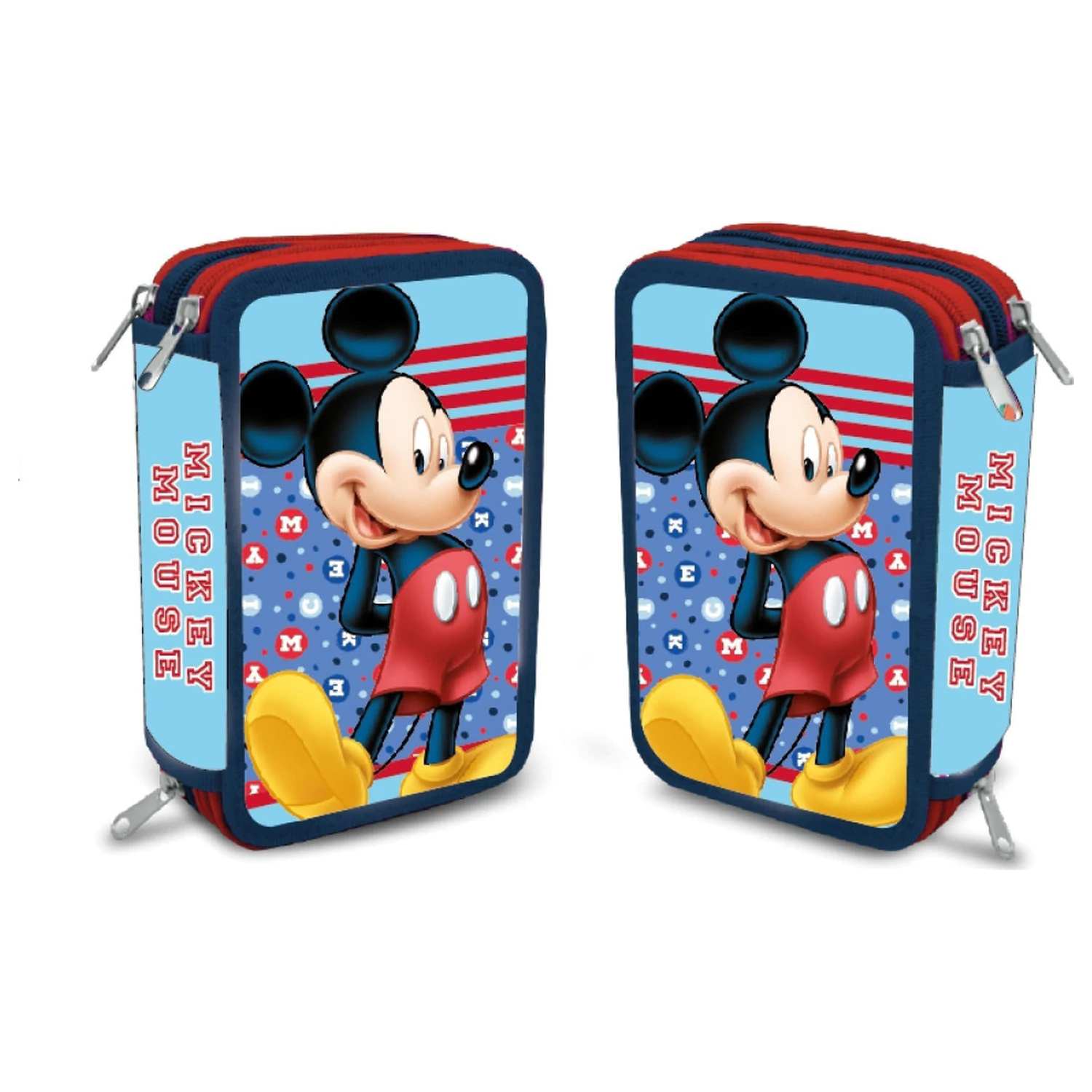 Disney Mickey Dots Filled 3-Story Pencil Case product photo