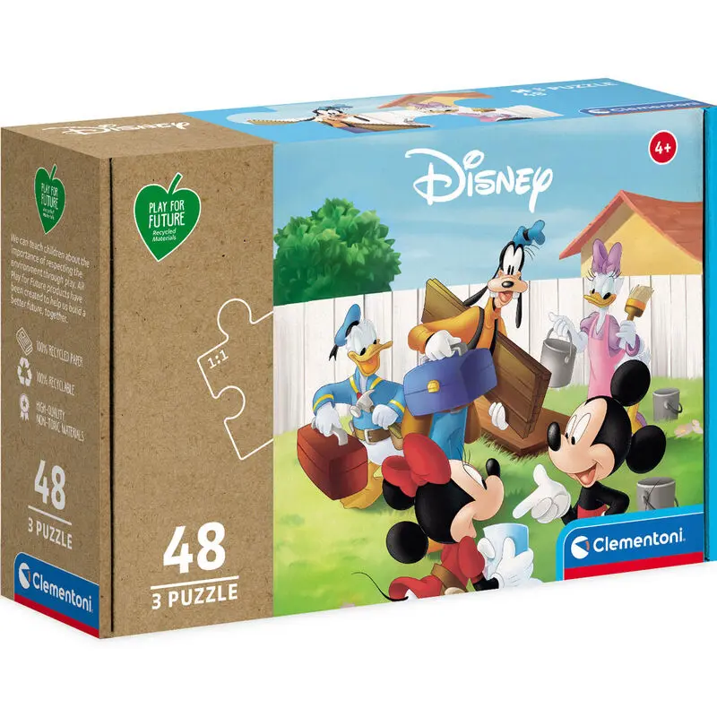 Disney Mickey Mouse puzzle 3x48pcs product photo
