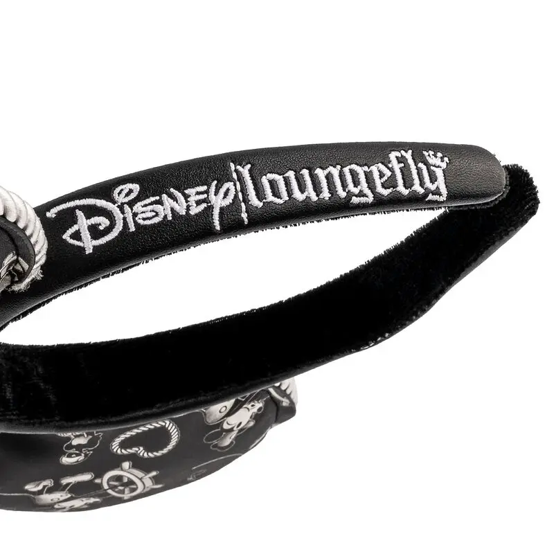 Disney by Loungefly Headband Steamboat Willie Applique Hat Rope Piping Ears product photo