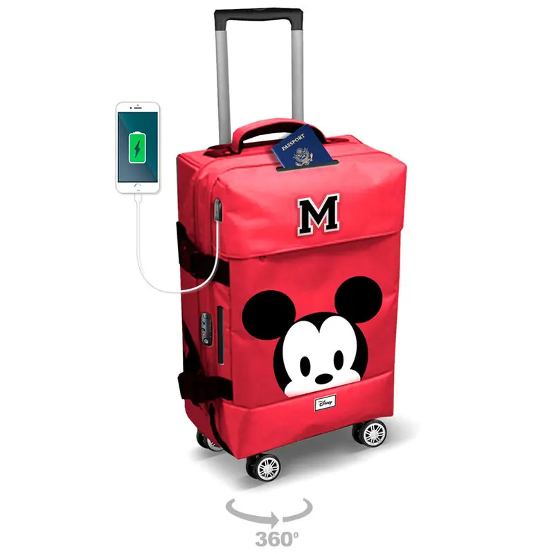 Disney Mickey Face trolley suitcase 55cm product photo