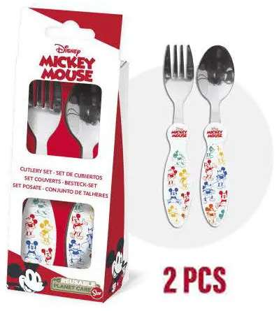 Disney Mickey Metal Cutlery Set - 2 Pieces product photo