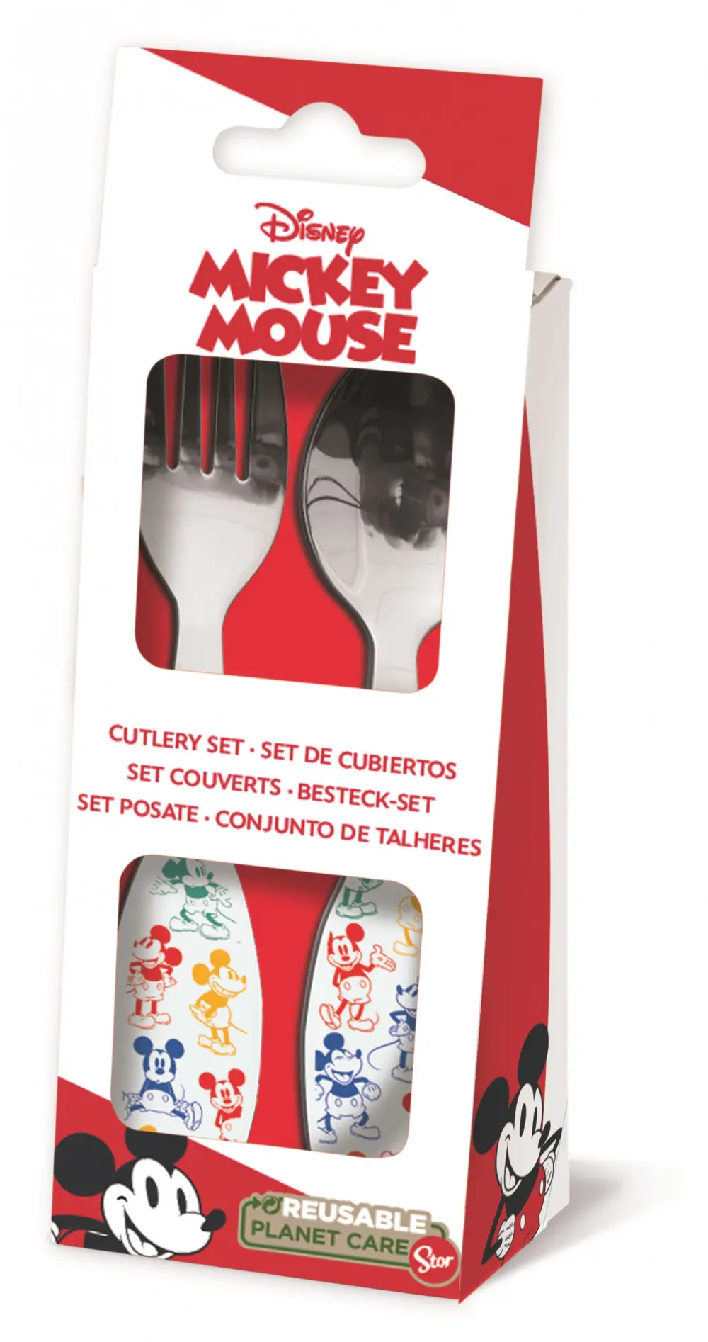 Disney Mickey Metal Cutlery Set - 2 Pieces product photo