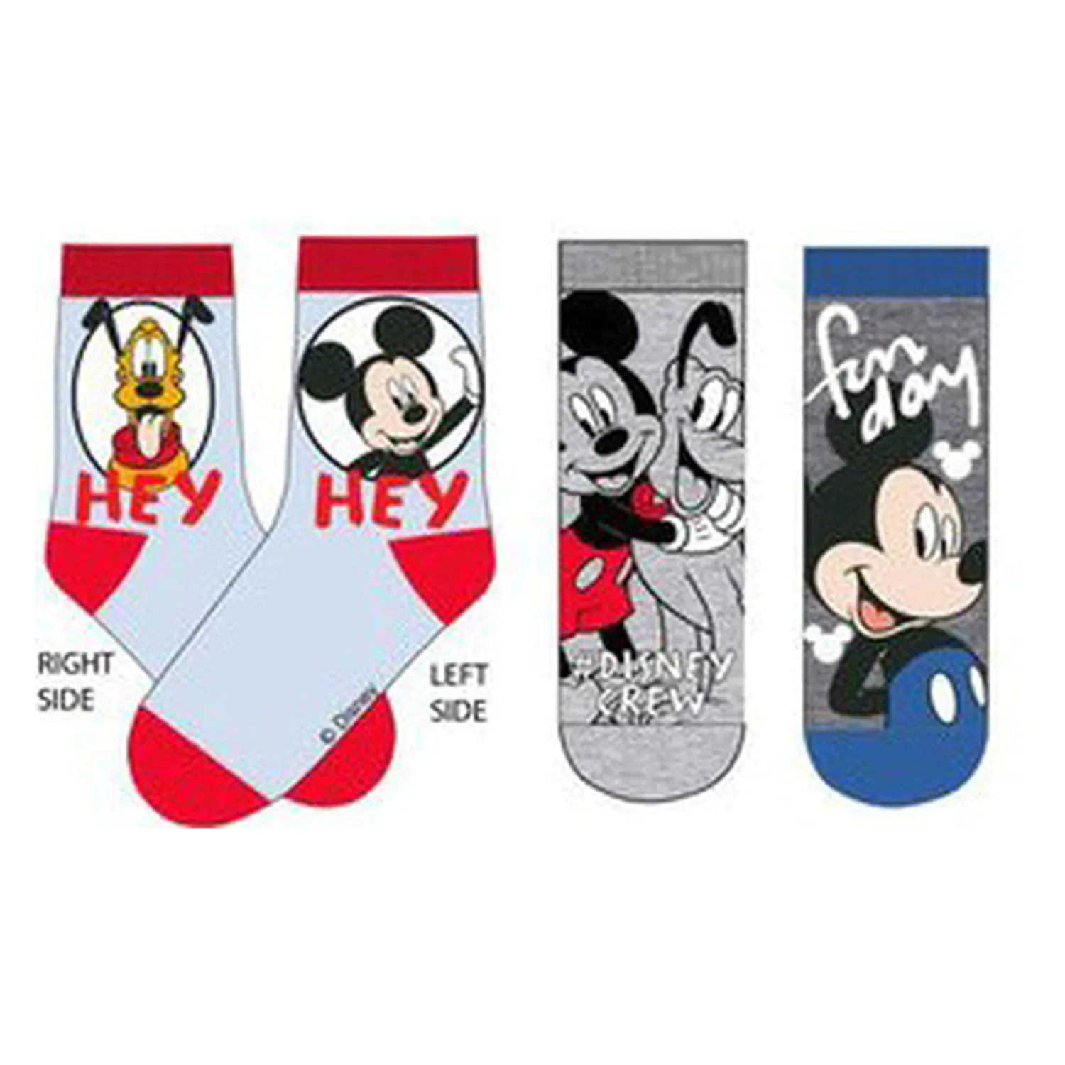 Disney Mickey Fun Day Kids' Socks 27/30 product photo