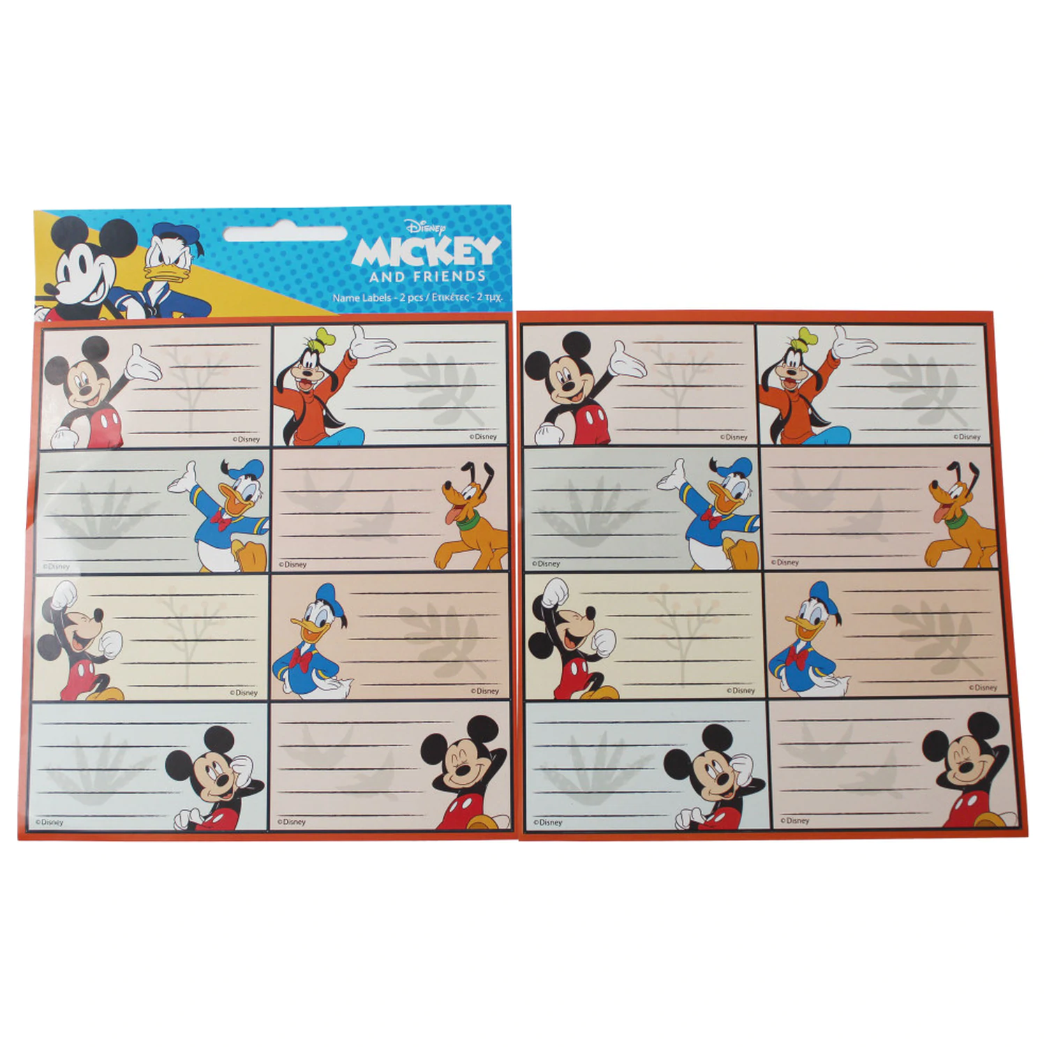 Disney Mickey Fun Notebook Label 16 pcs product photo