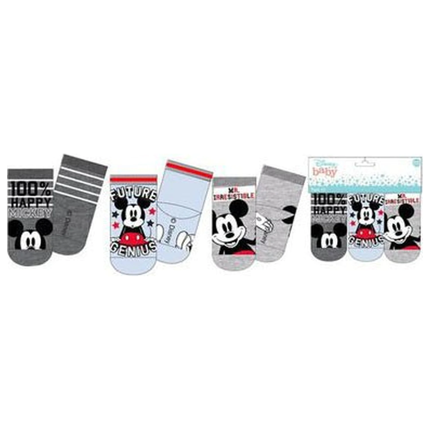 Disney Mickey Genius Blue baby socks 6-12 months product photo