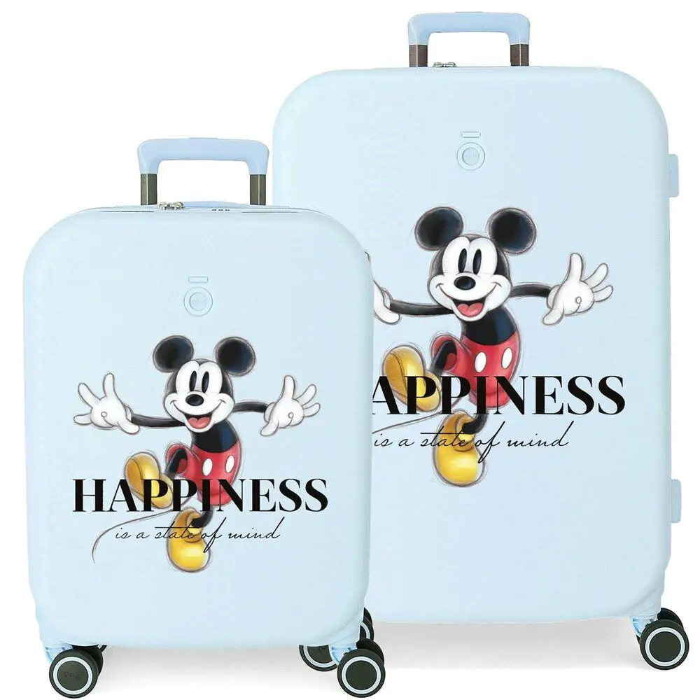 Disney Mickey Happiness ABS pack 2 trolley suitcases product photo