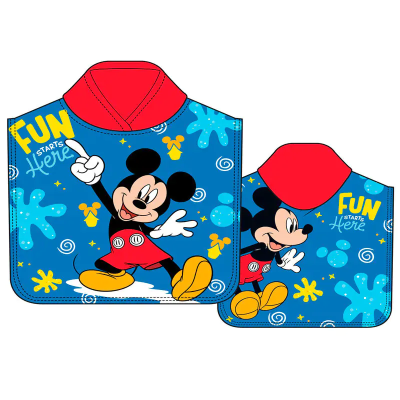 Disney Mickey microfibre poncho towel product photo