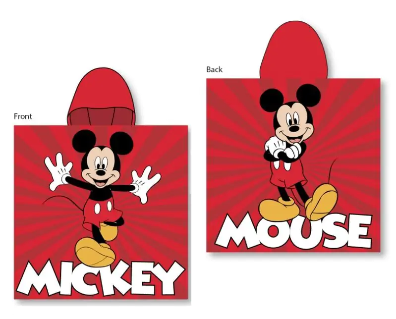 Disney Mickey microfibre poncho towel product photo