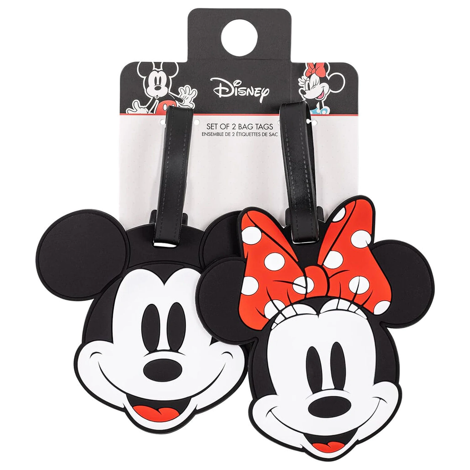 Disney Mickey & Minnie set of 2 luggage labels product photo