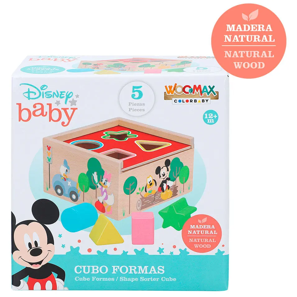 Disney Mickey Minnie wooden cube forms product photo
