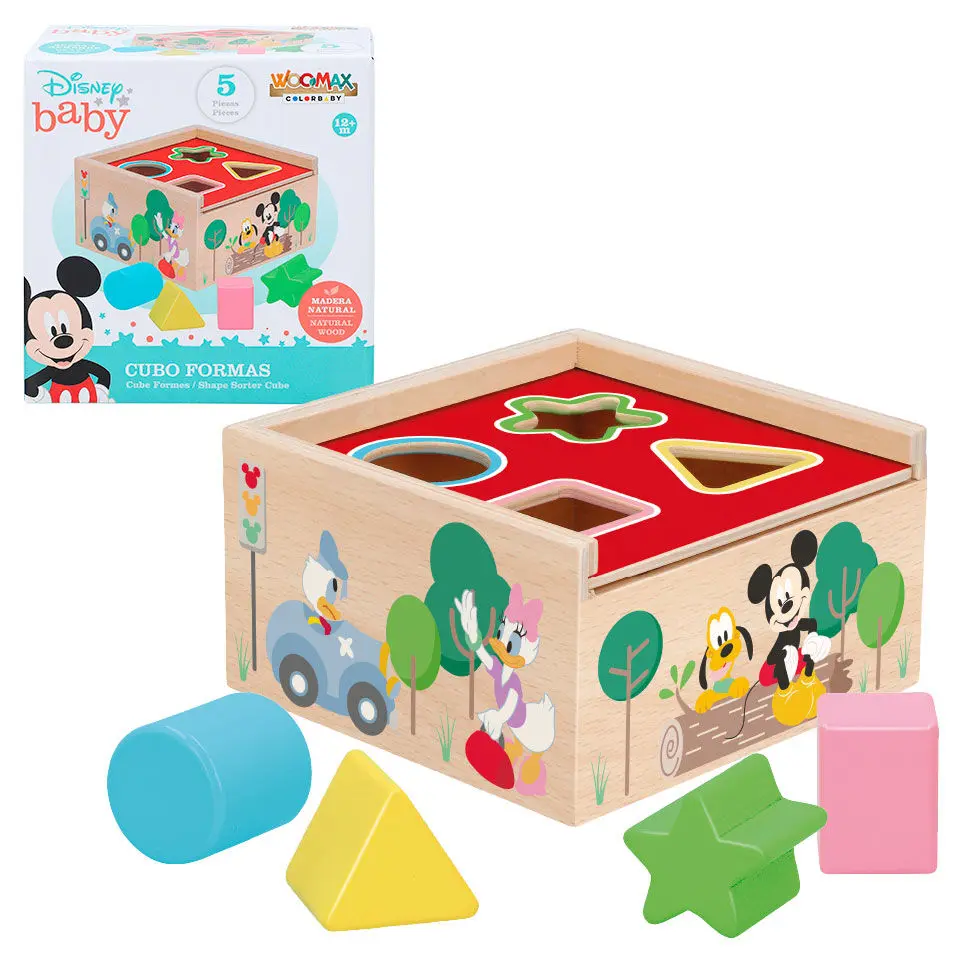 Disney Mickey Minnie wooden cube forms product photo