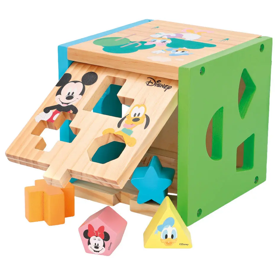 Disney Mickey Minnie wooden cube forms product photo