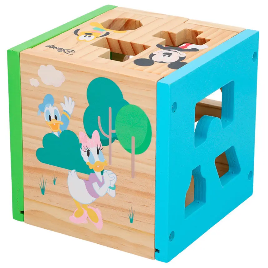 Disney Mickey Minnie wooden cube forms product photo