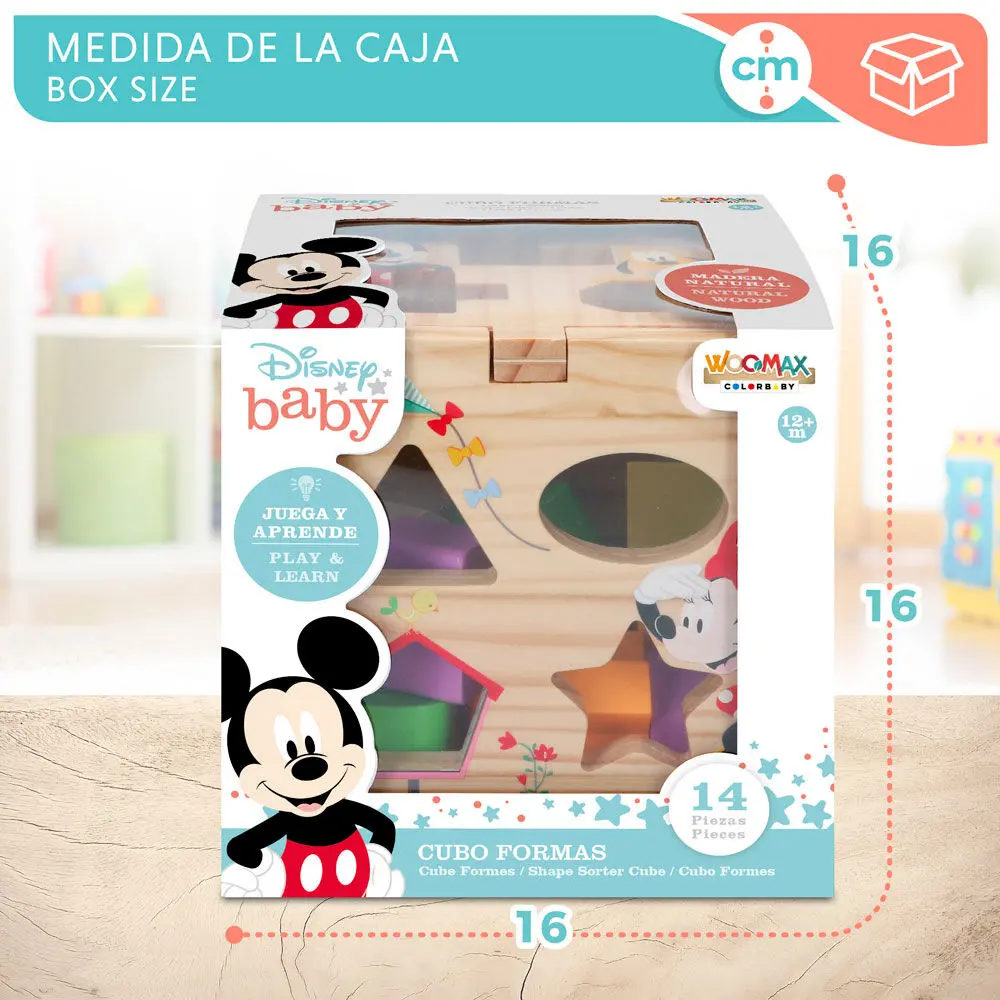 Disney Mickey Minnie wooden cube forms product photo