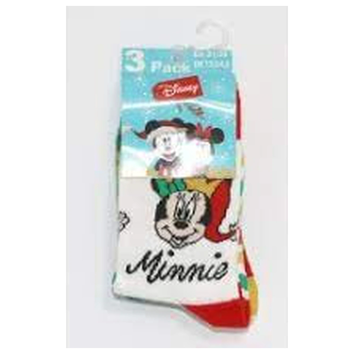 Disney Mickey, Minnie Christmas Kids Socks 27/30 product photo