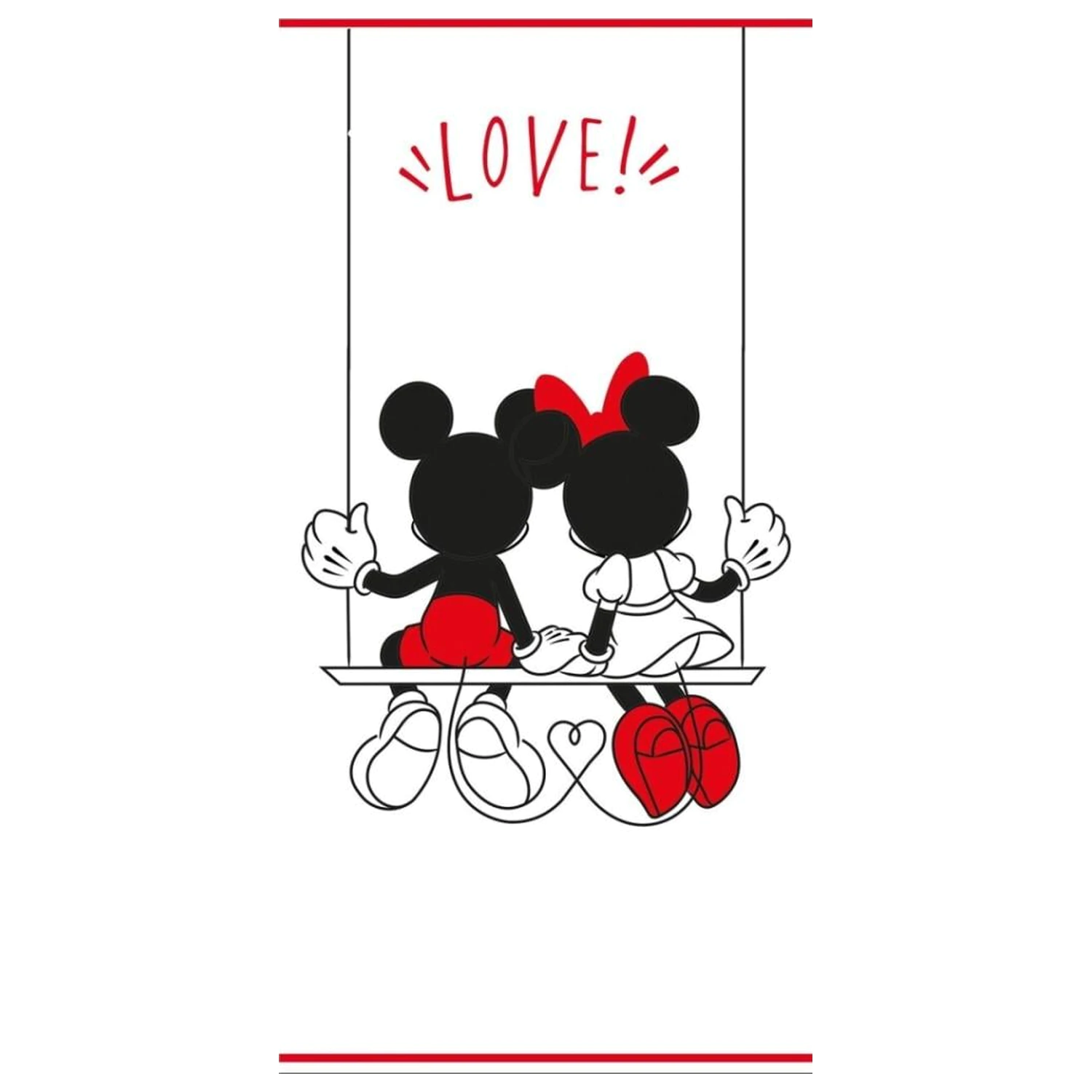 Disney Mickey & Minnie "Love" Beach Towel 70x140cm product photo