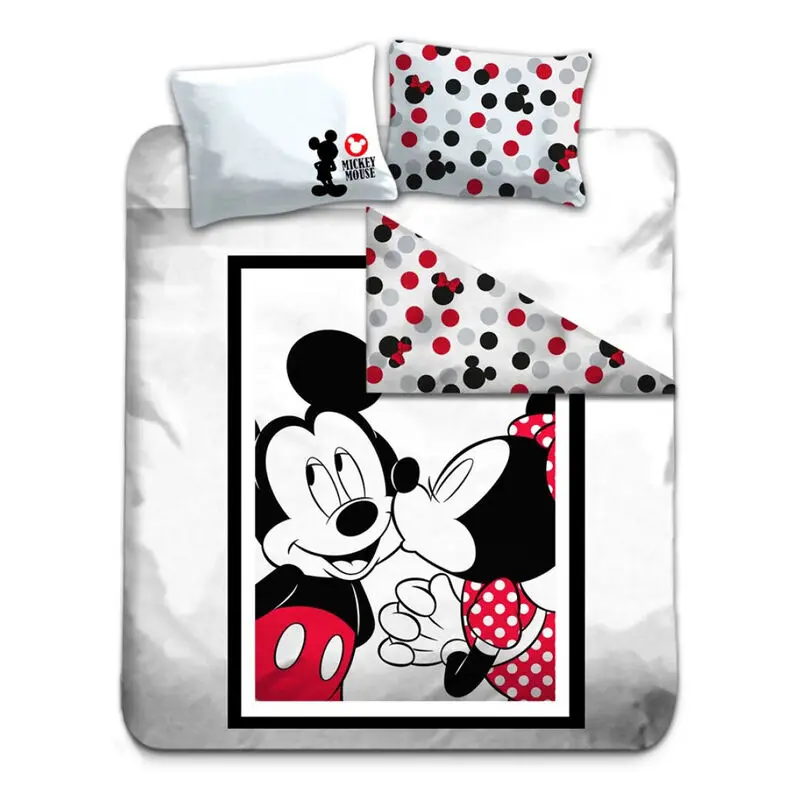 Disney Mickey Minnie microfibre duvet cover bed 135cm product photo