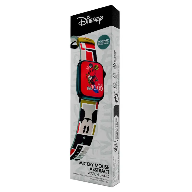 Disney Mickey Mouse Abstract Art Smartwatch strap + face designs product photo