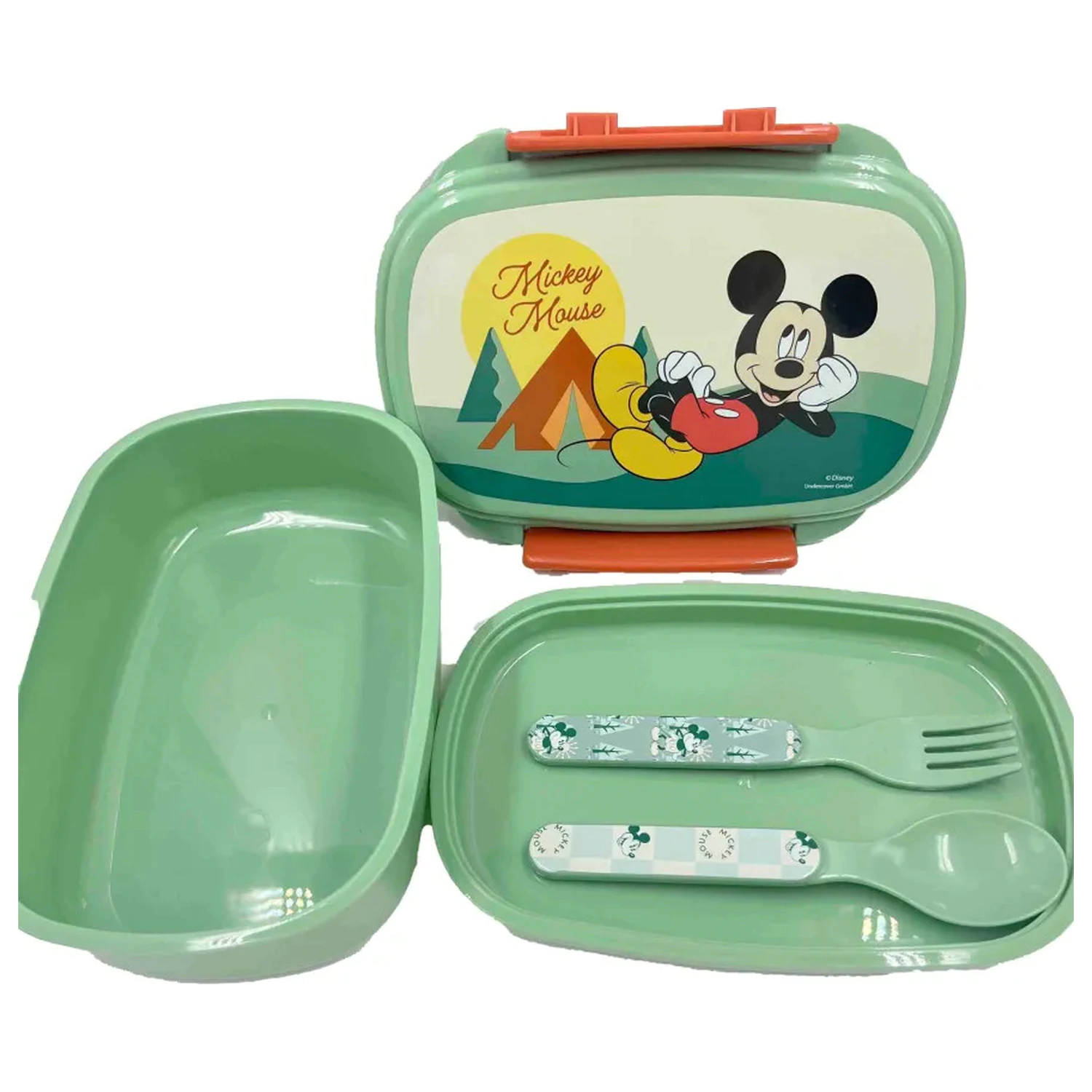 Disney Mickey Nature sandwich box + cutlery set product photo