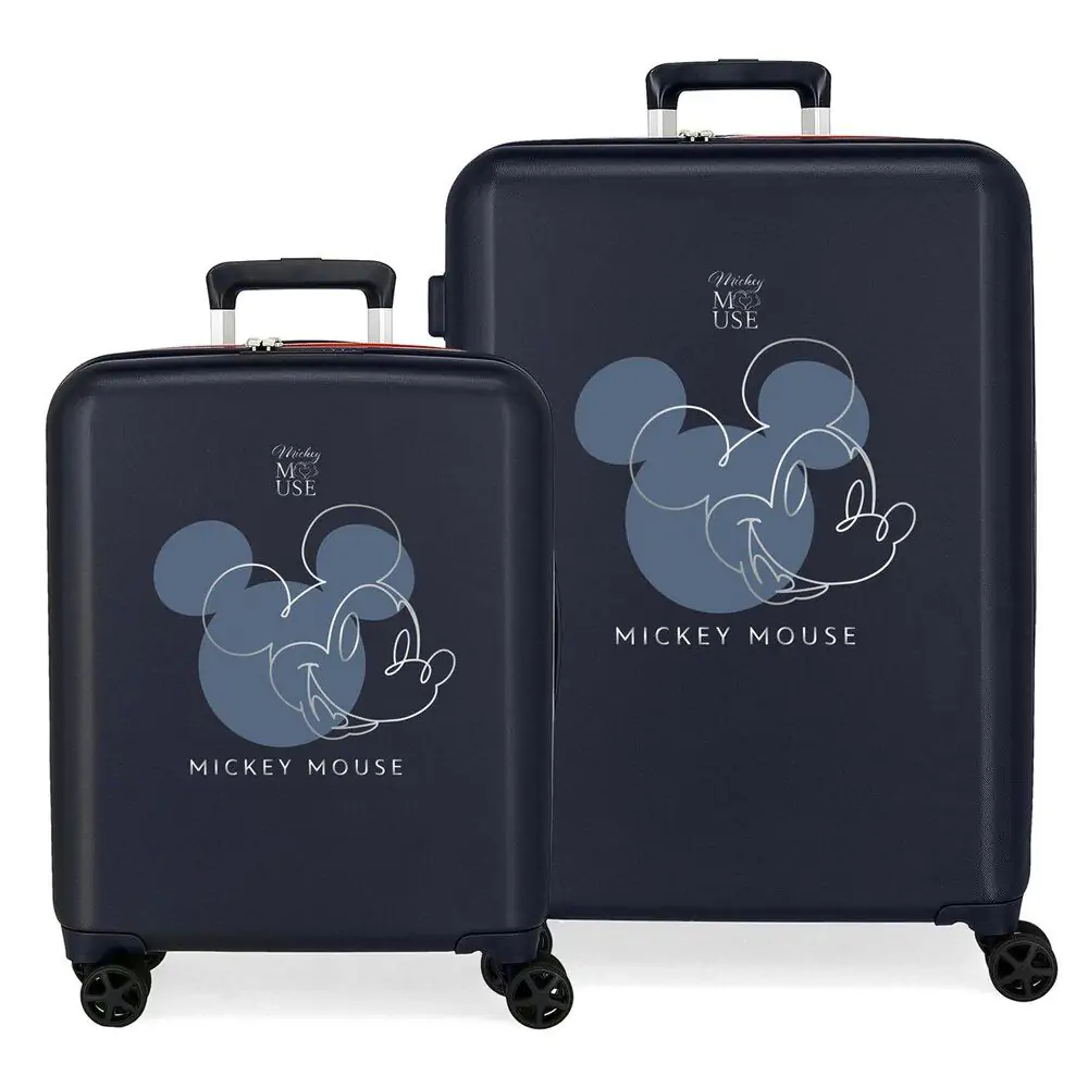 Disney Mickey Outline ABS pack 2 trolley suitcases product photo