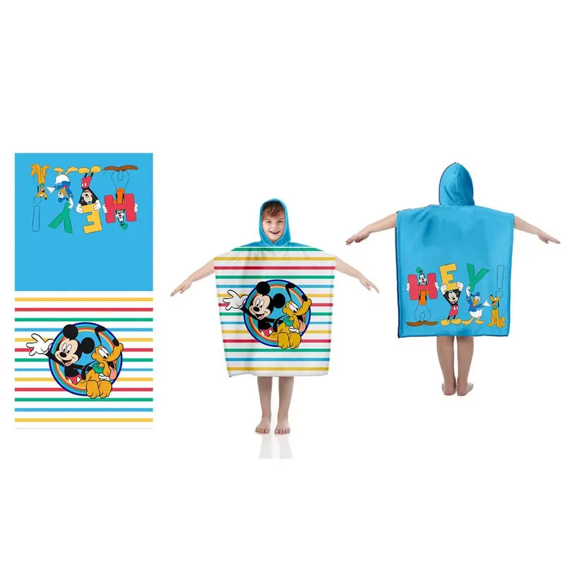 Disney Mickey Cotton poncho towel product photo