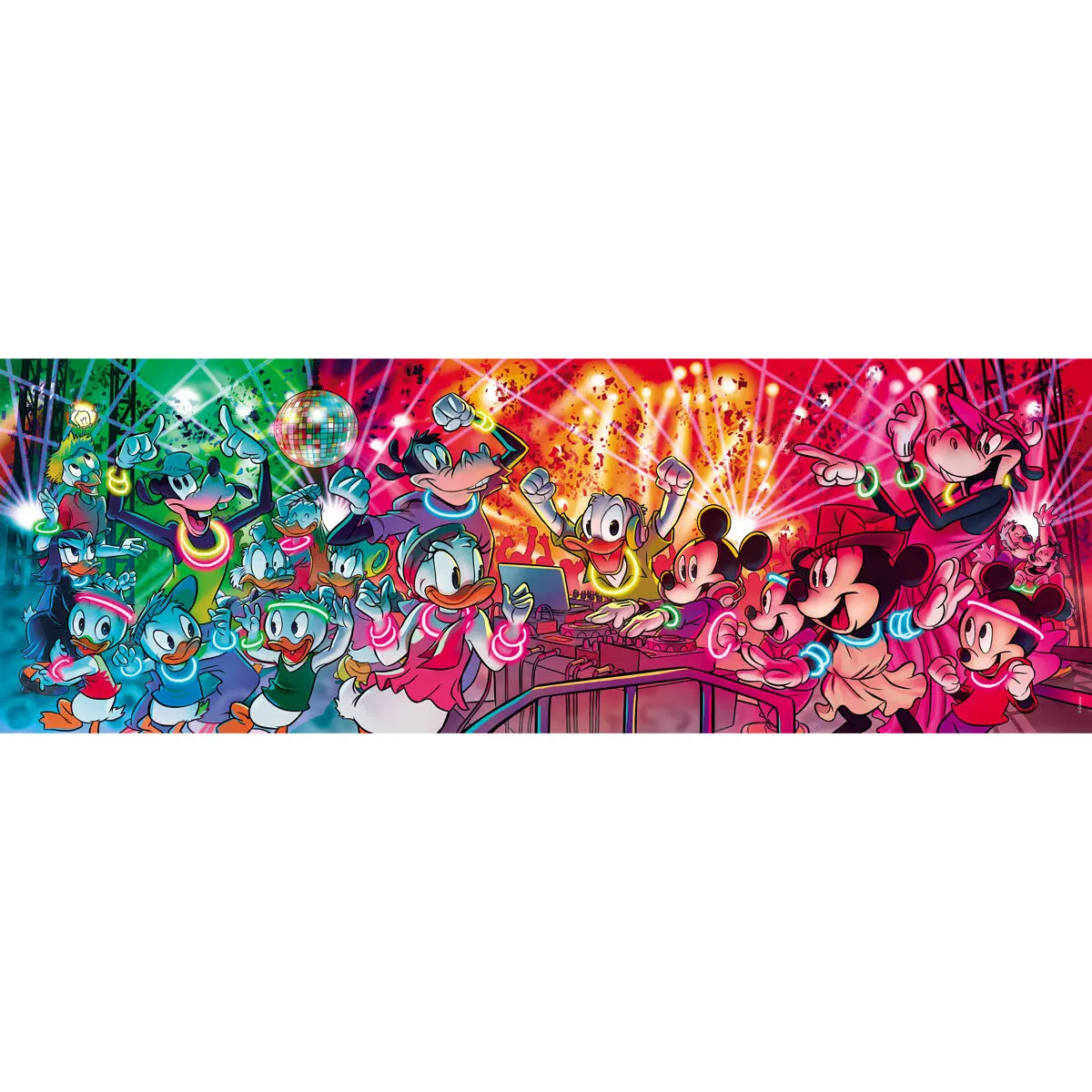 Disney Panorama Jigsaw Puzzle Disco with DJ Mickey (1000 pieces) product photo