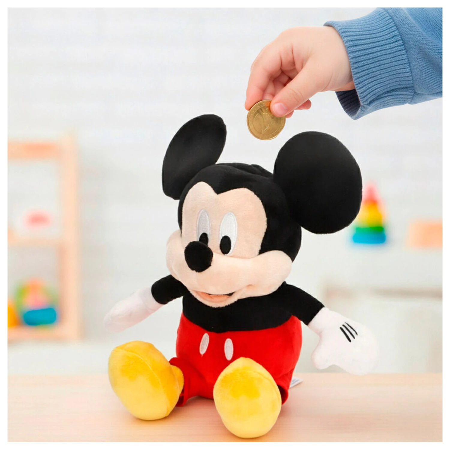 Disney Mickey money box plush toy 20cm product photo