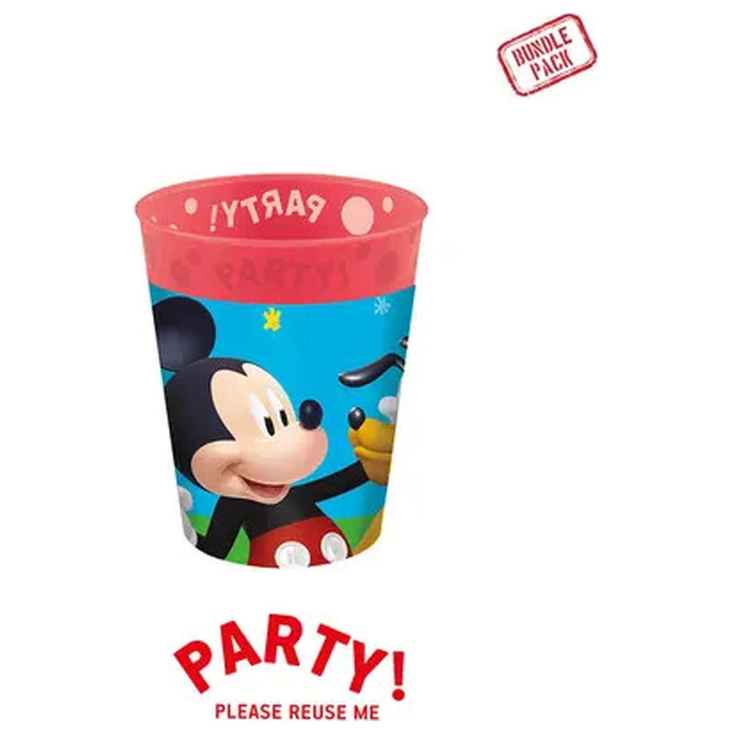 Disney Mickey Rock the House micro premium plastic cup set 4 pcs 250 ml product photo