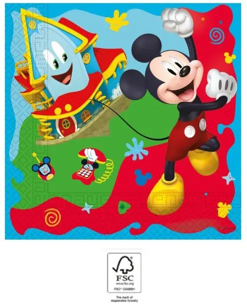 Disney Mickey Rock the House Napkins 20 pcs 33x33 cm FSC product photo