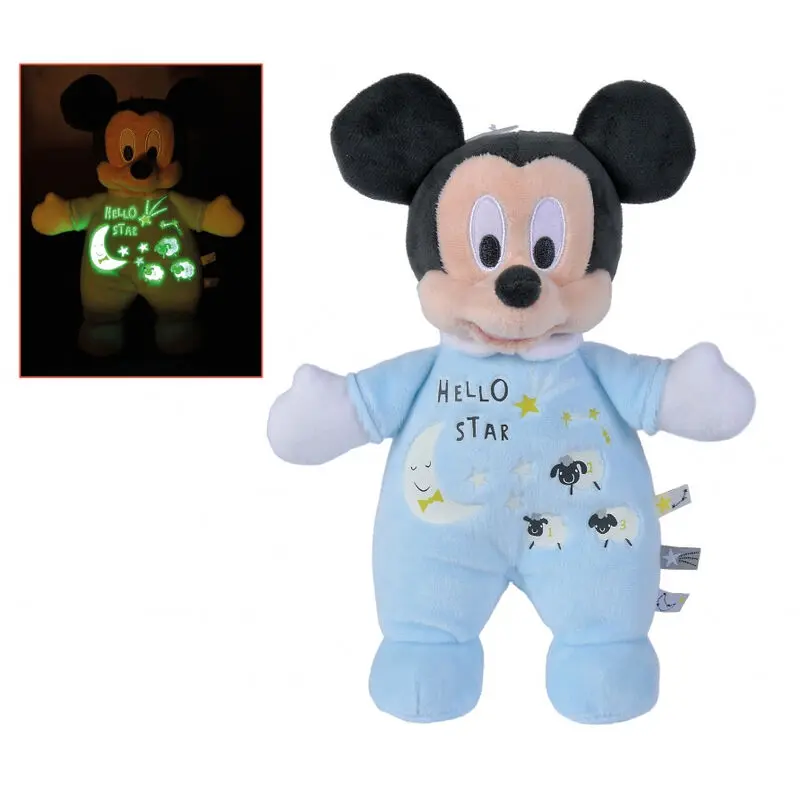 Disney Mickey Soft Glow in the Dark plush toy 25cm termékfotó