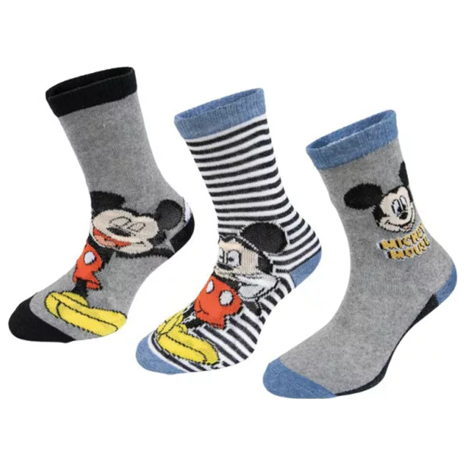 Disney Mickey Stripe Kids Socks 23/26 product photo