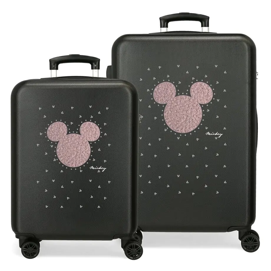 Disney Mickey Stud ABS pack 2 trolley suitcases product photo