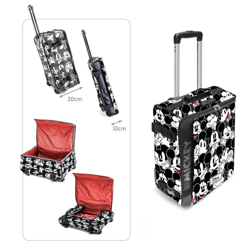 Disney Mickey Visages foldable trolley suitcase 55cm product photo