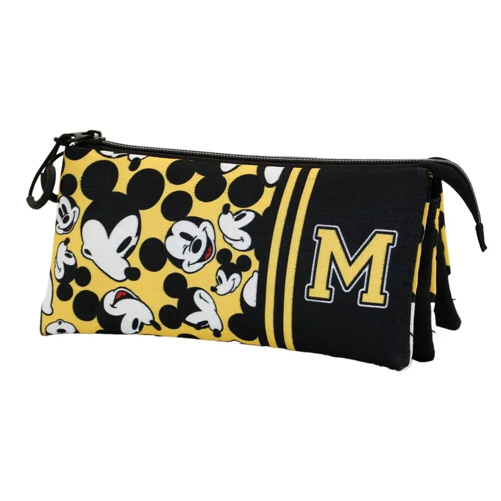 Disney Mickey Yellow triple pencil case product photo