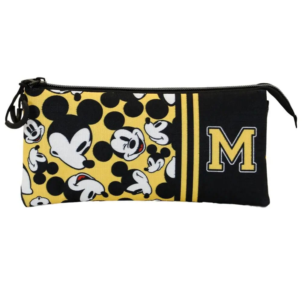 Disney Mickey Yellow triple pencil case product photo