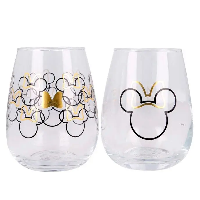 Disney Minnie set of 2 crystal glasses product photo