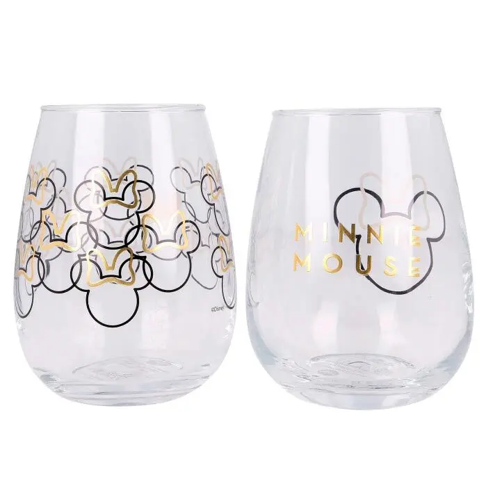 Disney Minnie set of 2 crystal glasses product photo