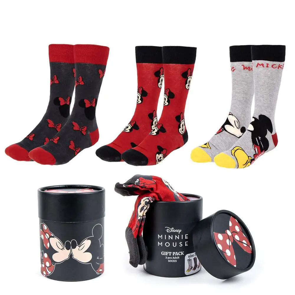 Disney Minnie Pack of 3 adult socks product photo