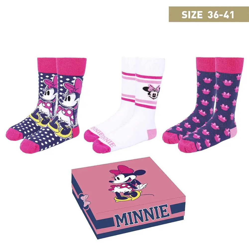 Disney Socks 3-Pack Minnie Mouse 36-41 termékfotó