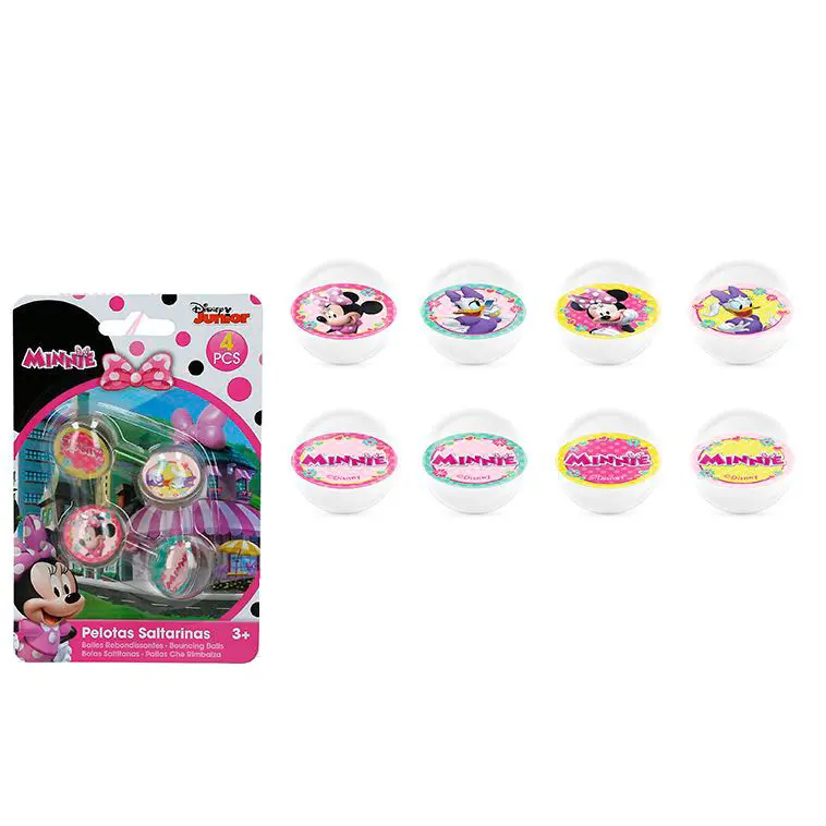 Disney Minnie assorted blister 4 bouncing balls product photo