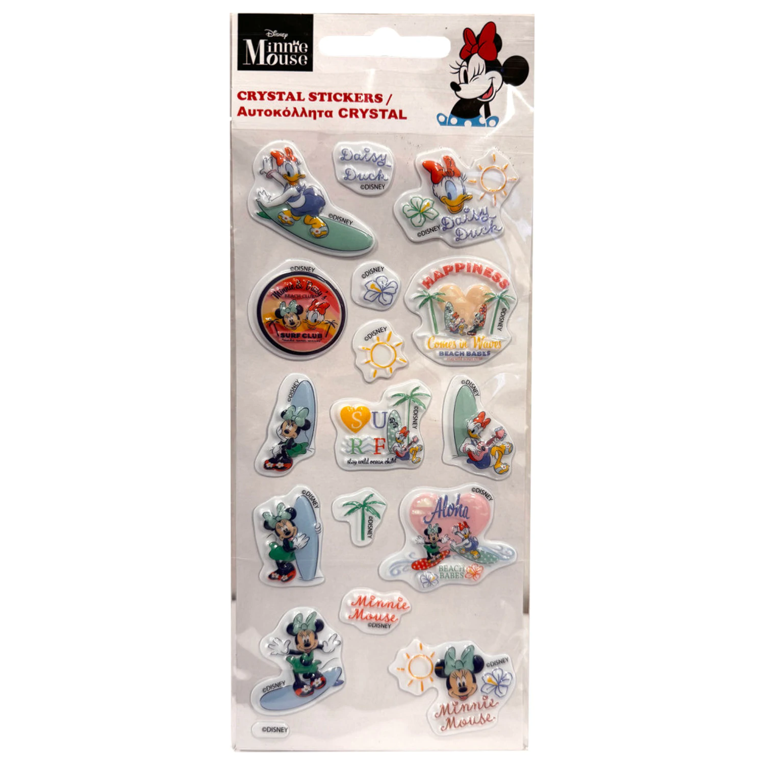 Disney Minnie Aloha bubble sticker product photo