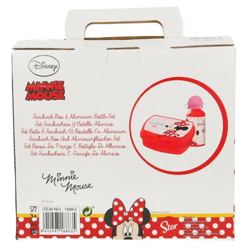 Disney Minnie aluminium canteen + lunch box set product photo