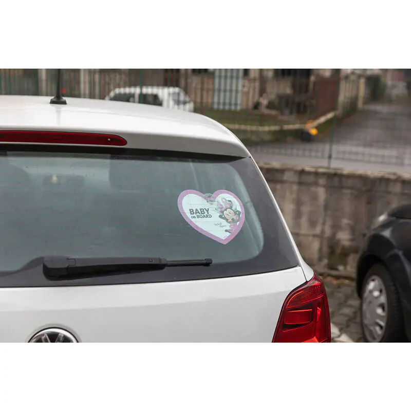 Disney Minnie baby on board Signal car product photo