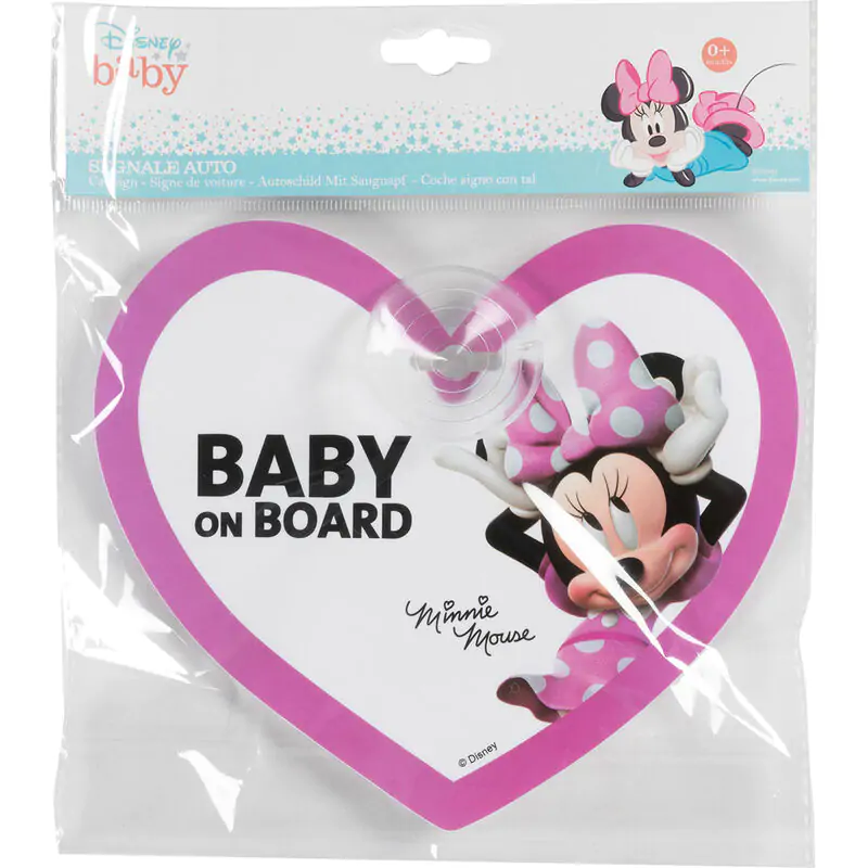 Disney Minnie baby on board Signal car product photo