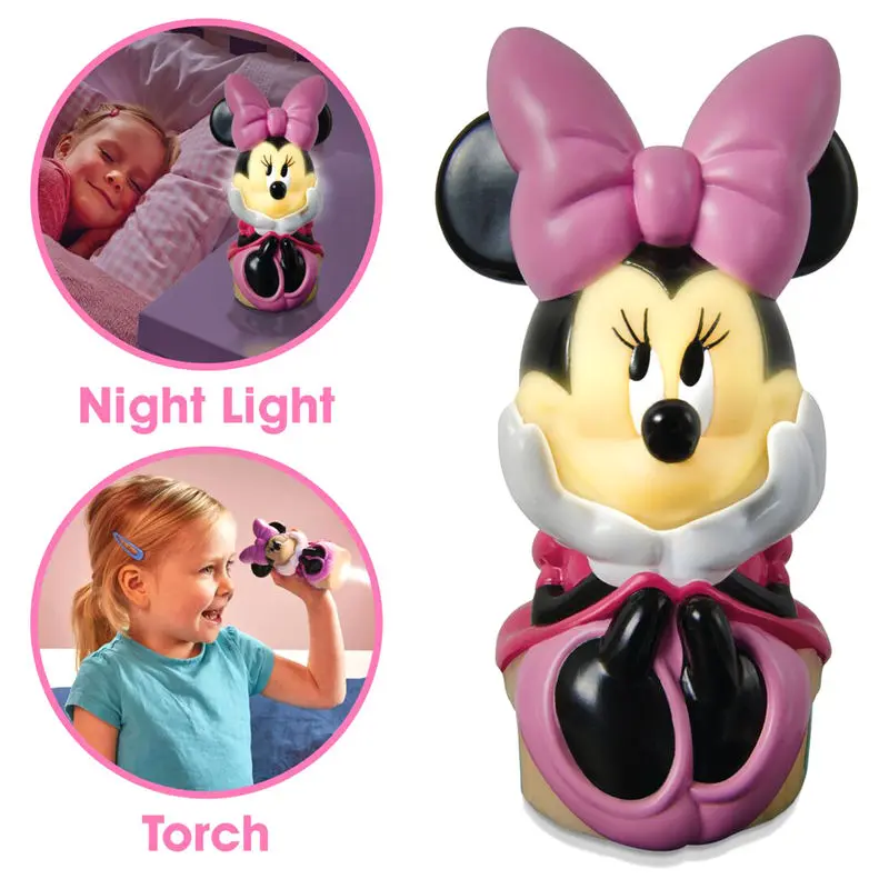 Disney Minnie bedside night light and torch product photo