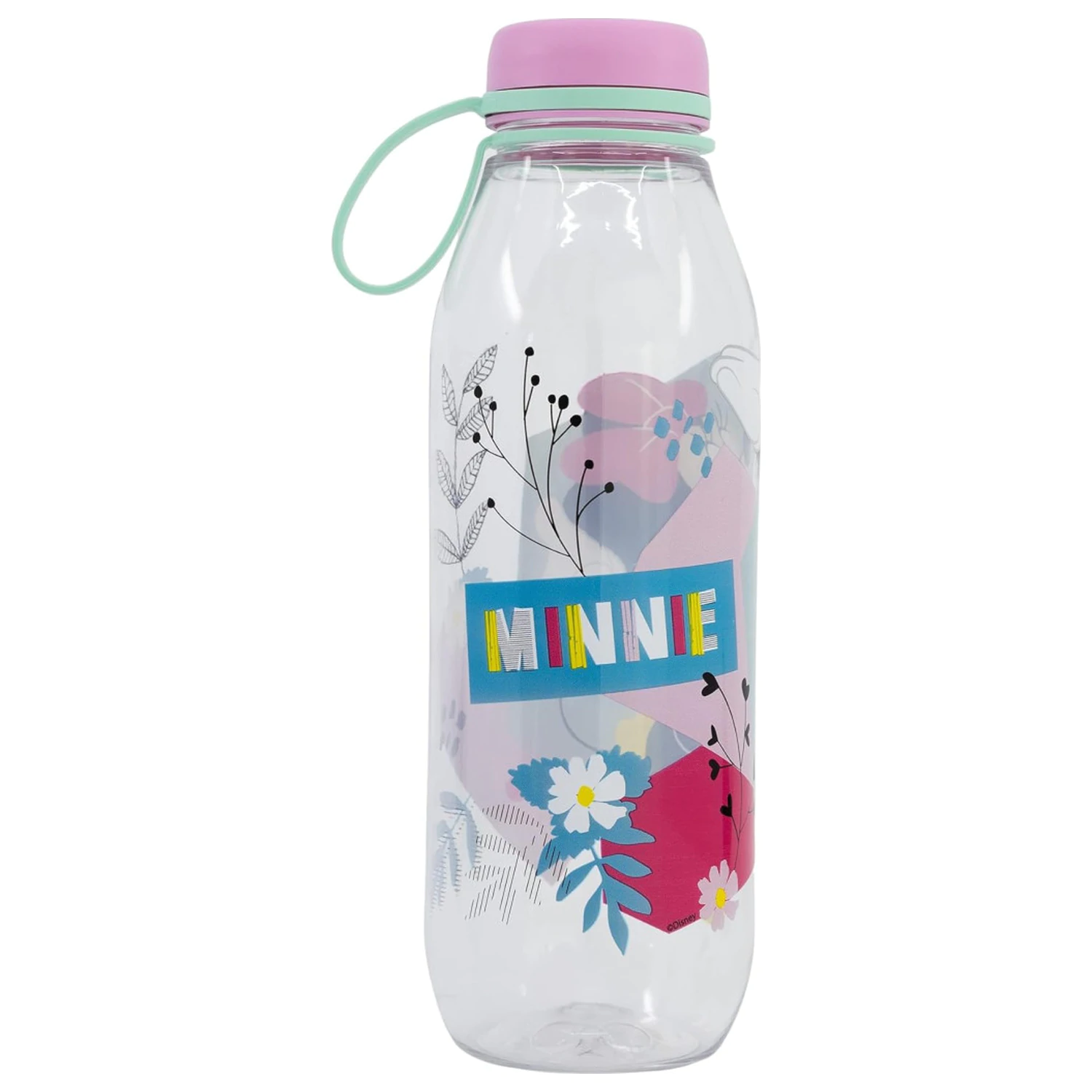 Disney Minnie Mouse Being More Ecozen Plastic Water Bottle with Screw Cap 650 ml product photo