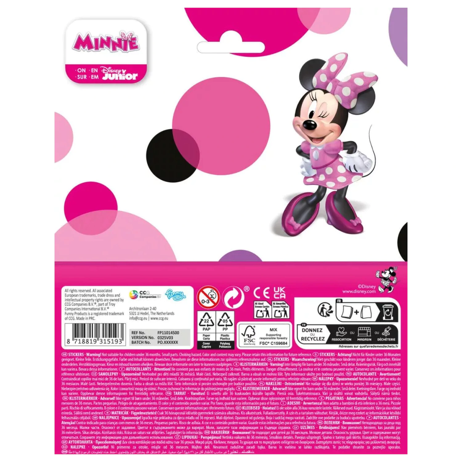 Disney Minnie Big Smile sticker product photo
