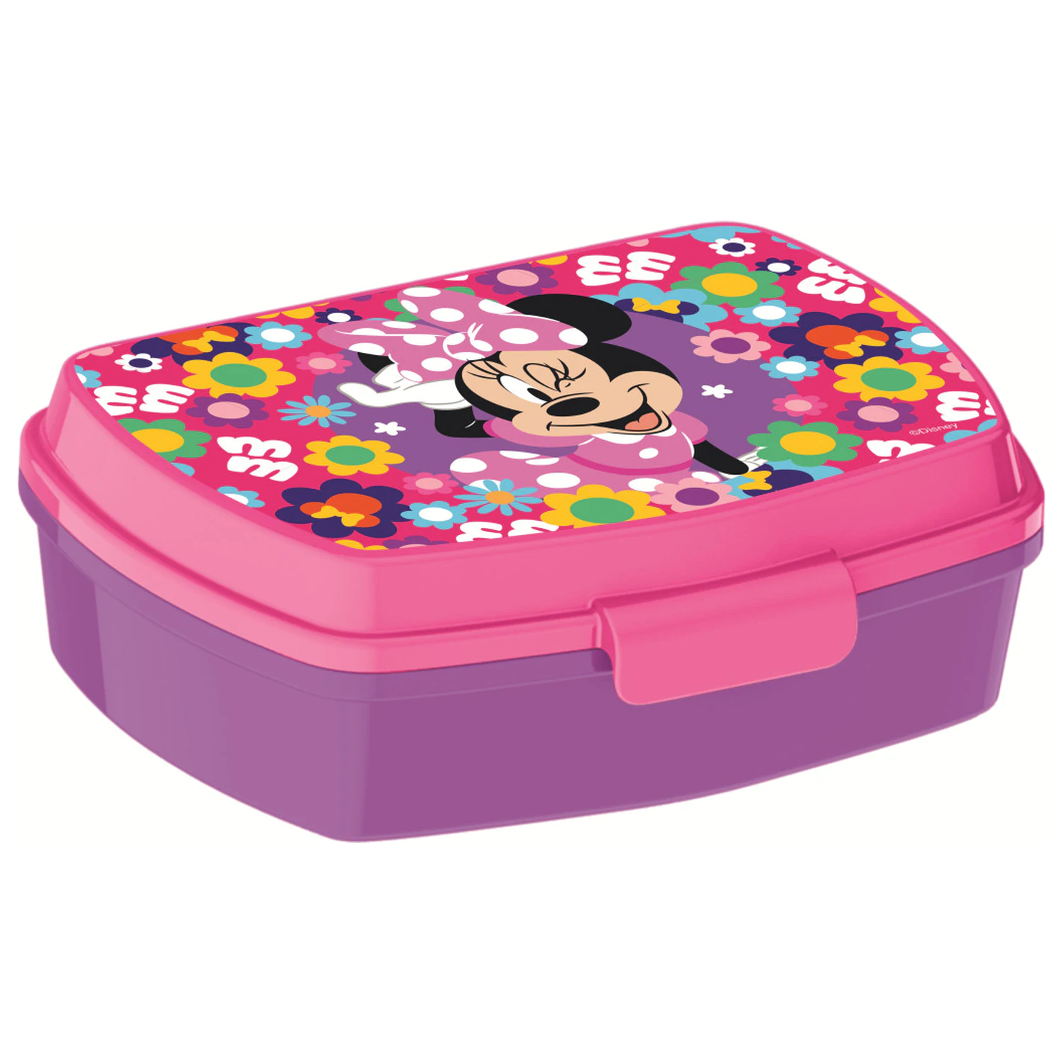 Disney Minnie Bold Florals Funny Plastic Sandwich Box product photo